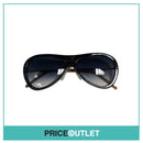 Black Pattern & Tan Leather Glasses RRP £325