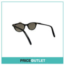 Clear Lens Black Crack Effect Glasses