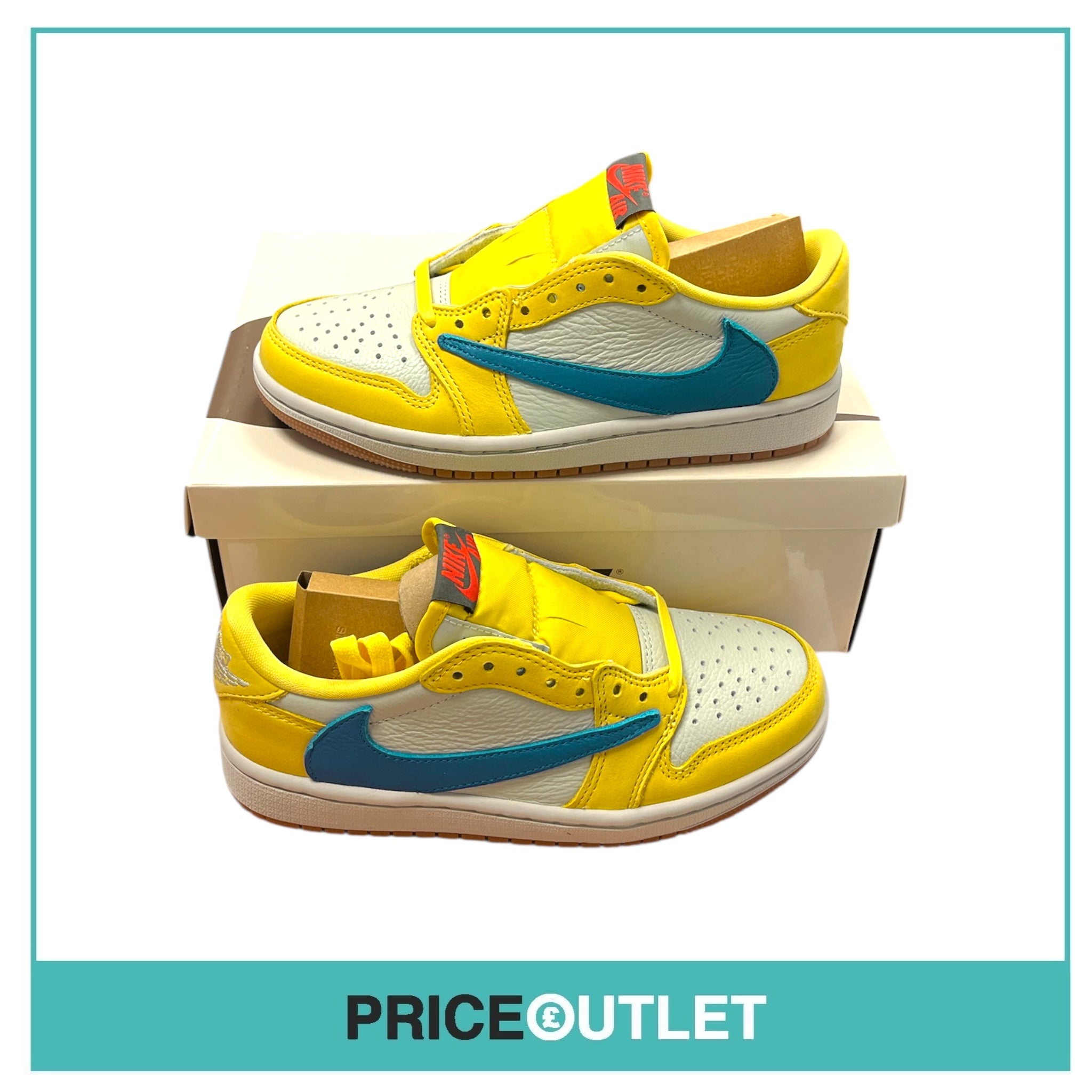 Air Jordan 1 Retro Low OG x Travis Scott Wmns 'Canary' - UK 2.5
