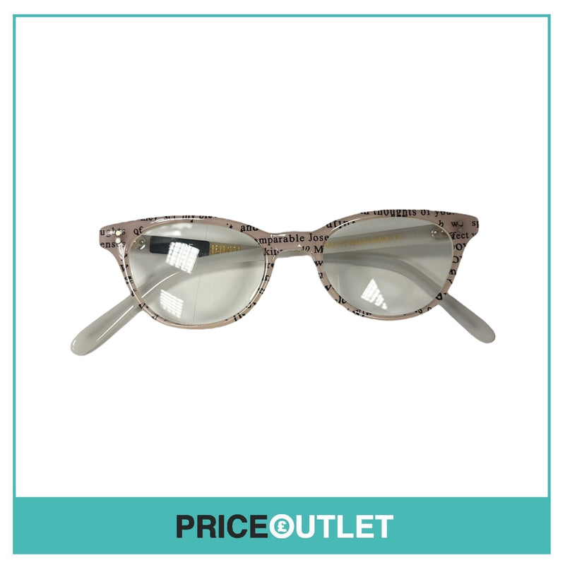 Clear Lens Light Pink Print Glasses RRP £325