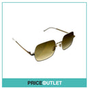White and Gold Rim Sunglasses RRP £325