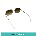 White and Gold Rim Sunglasses RRP £325