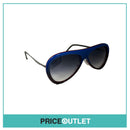Blue and Red Sunglasses With Leather Grey Arms RRP (£325)