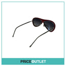 Blue and Red Sunglasses With Leather Grey Arms RRP (£325)