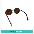 Round Silver & Tortoiseshell Effect Sunglasses