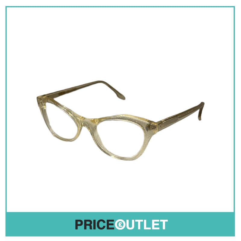 Cutler & Gross - Clear Lens Gold Glitter Glasses