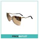 Reflective Sunglasses With Rose Gold Plated Lens