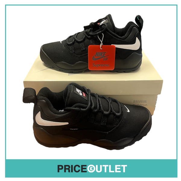 Nike - SB Darwin Low - Supreme - Black - Size UK 8 - BRAND NEW WITH TAGS