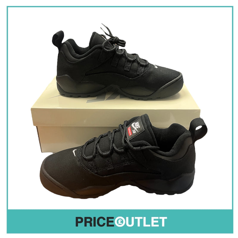 Nike - SB Darwin Low - Supreme - Black - Size UK 7.5 - BRAND NEW WITH TAGS