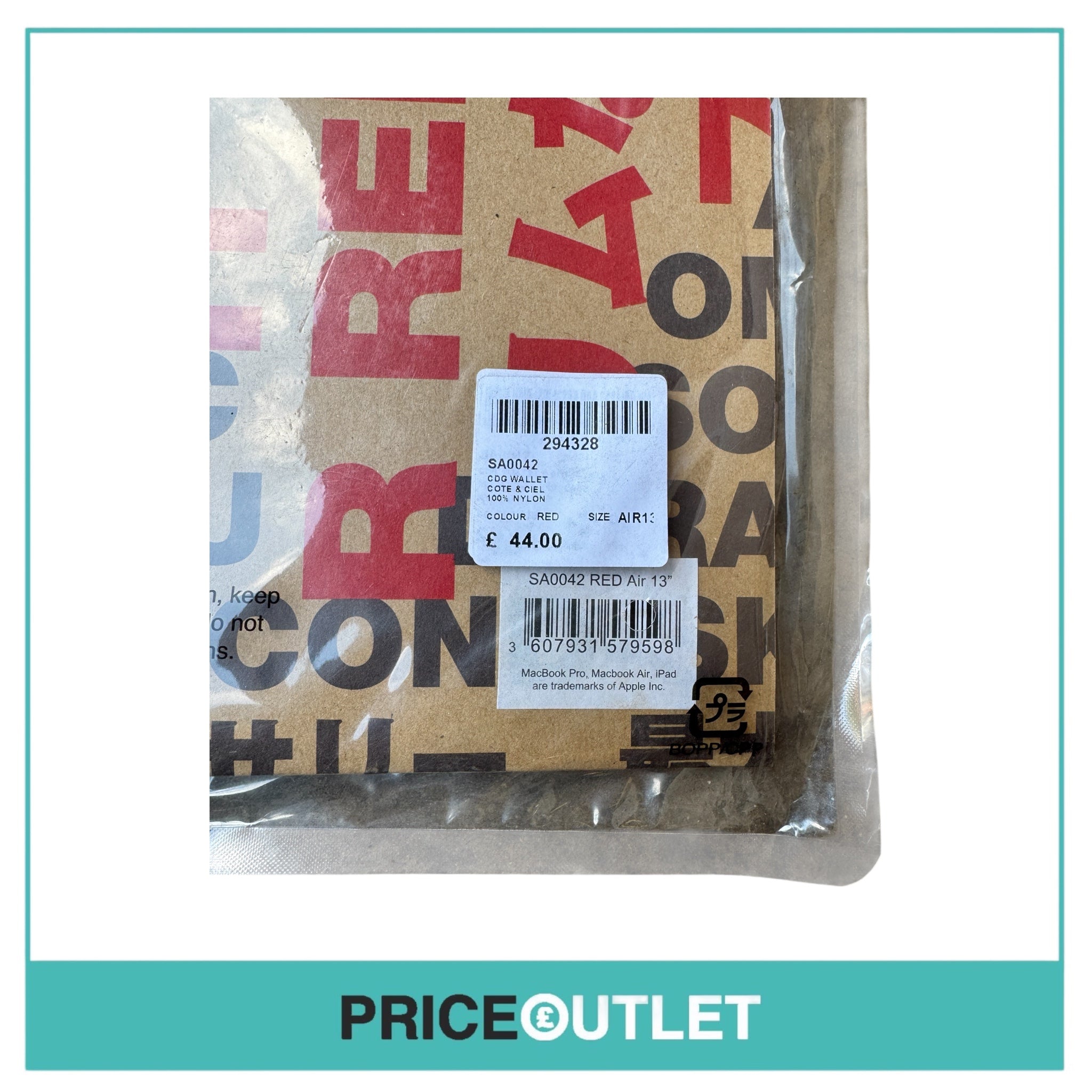 Comme des Garçons - Red Pro 13” Wallet SA0042 - BRAND NEW