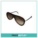 Black and Brown Sunglasses With Gold Details