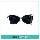 Blue Sunglasses with Animal Print Detail