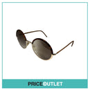 Round Sunglasses With Tortoiseshell Print & Gold Detail