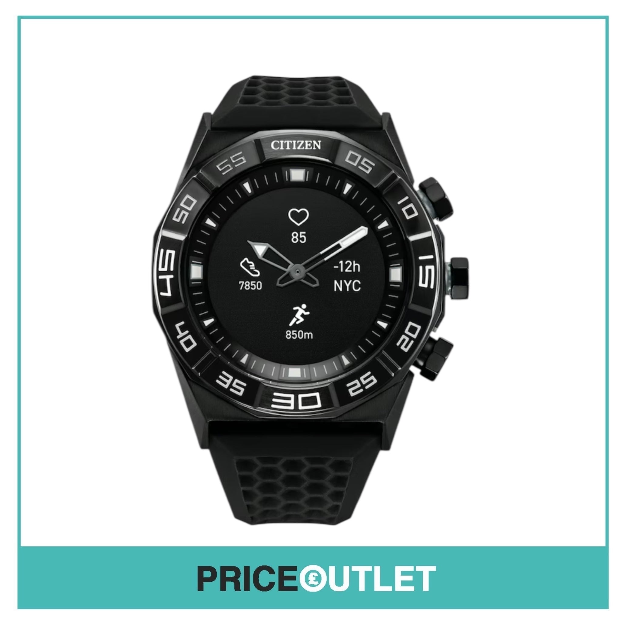Citizen - CZ SmartWatch - Black Silicone Strap SmartWatch (Slight Damage)