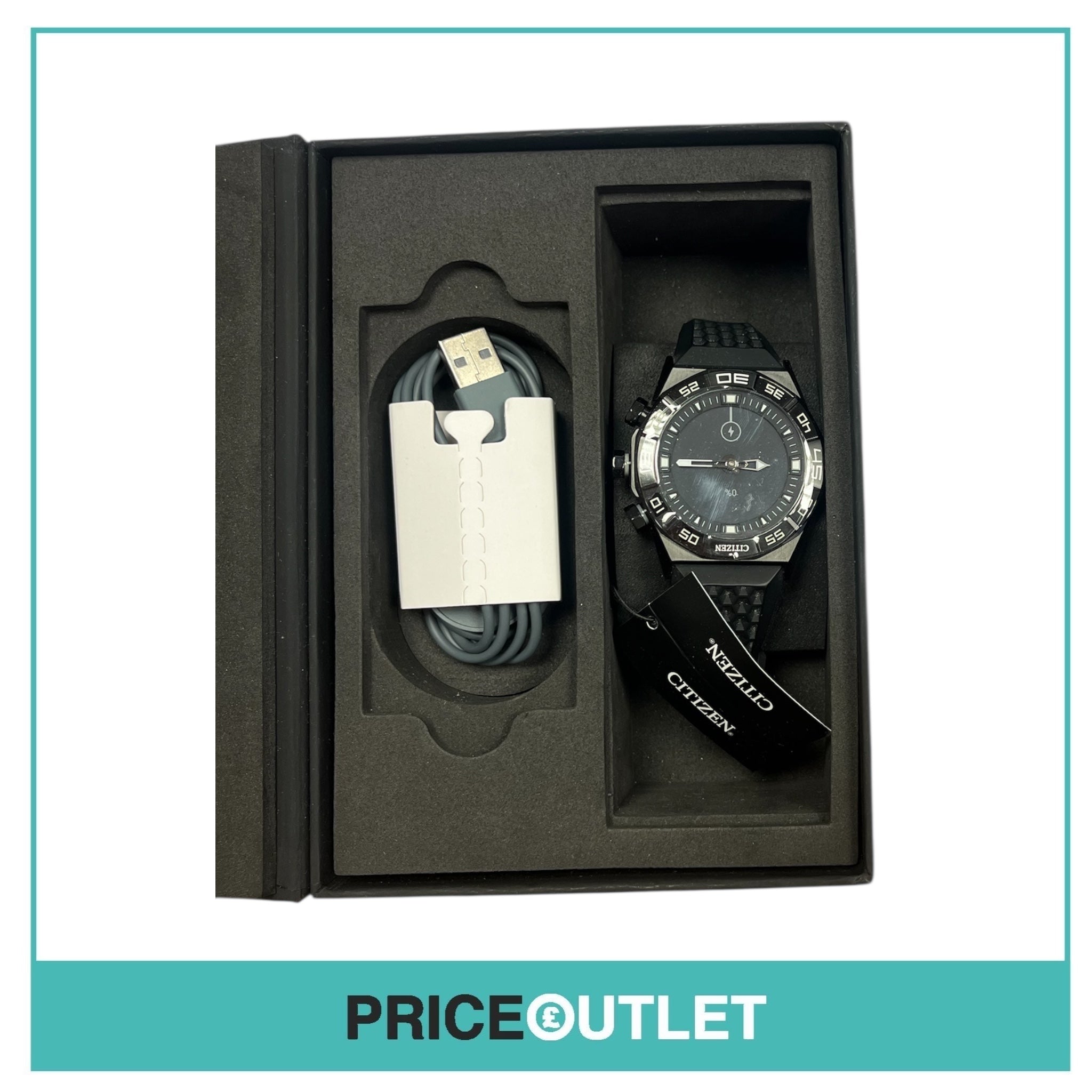 Citizen - CZ SmartWatch - Black Silicone Strap SmartWatch (Slight Damage)