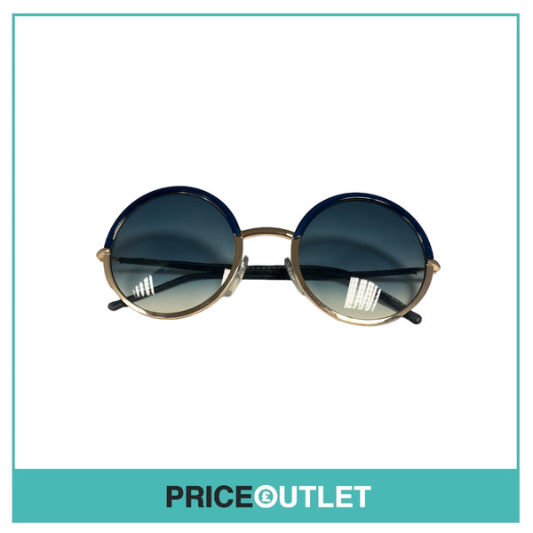 Blue & Gold Round Sunglasses RRP £325