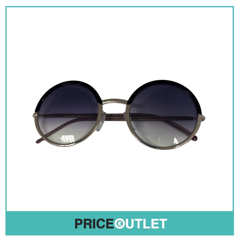 Black & Gold Round Sunglasses RRP £325