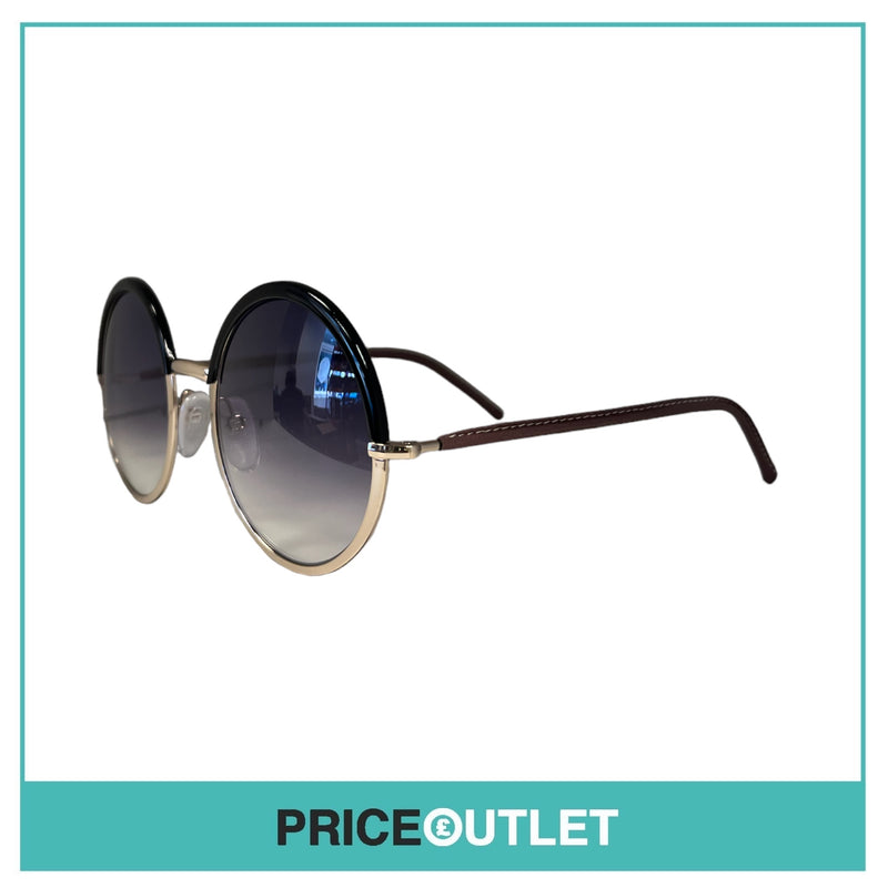 Black & Gold Round Sunglasses RRP £325