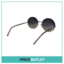 Black & Gold Round Sunglasses RRP £325
