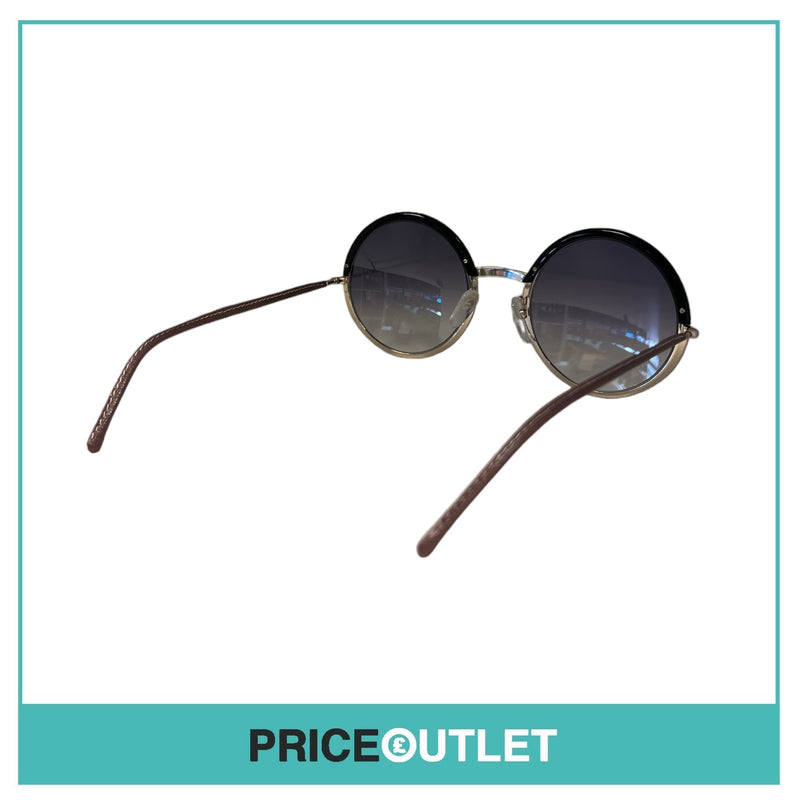 Black & Gold Round Sunglasses RRP £325