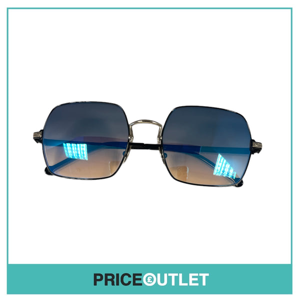 Blue Lens Sunglasses With A Black & Silver Frame RRP £325