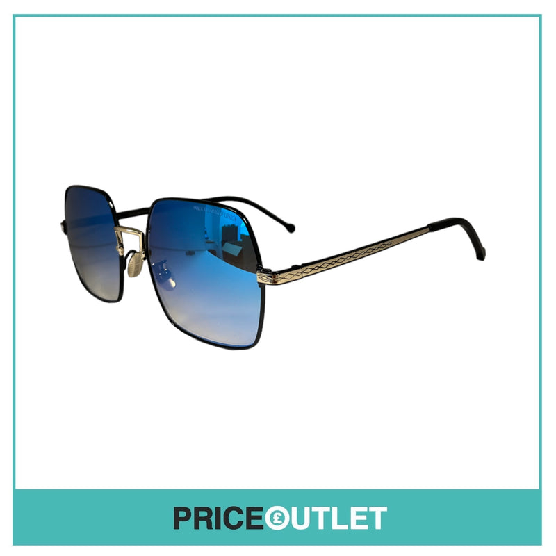 Blue Lens Sunglasses With A Black & Silver Frame RRP £325