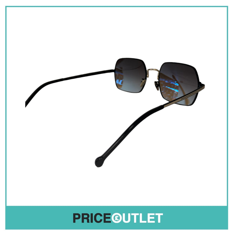 Blue Lens Sunglasses With A Black & Silver Frame RRP £325