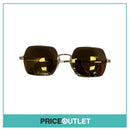 Gold Frame Sunglasses With Reflective Lens RRP £325