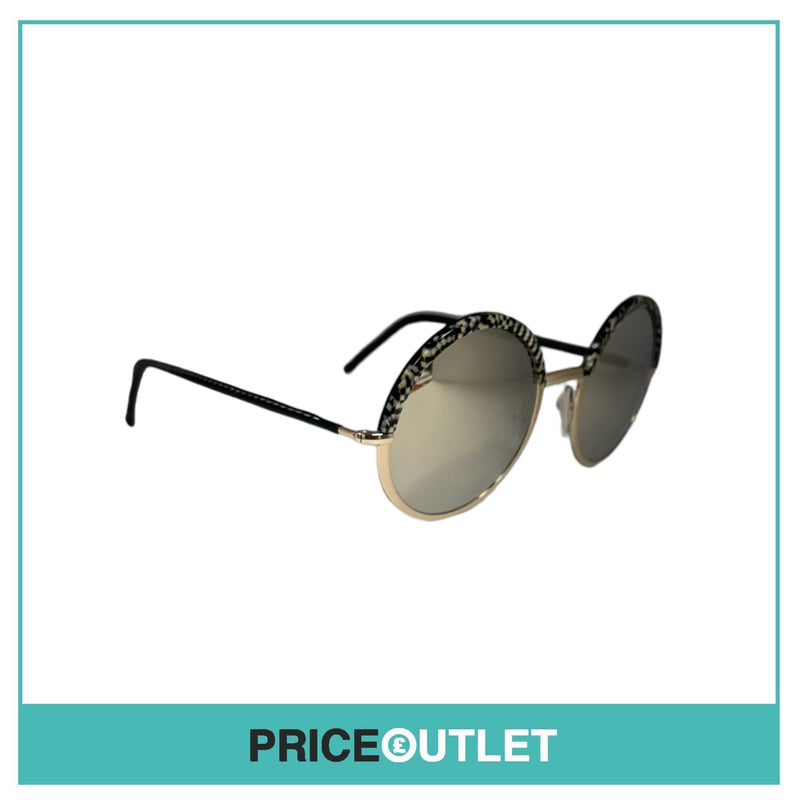 Cutler & Gross - Pattern Frame Round Sunglasses RRP £325