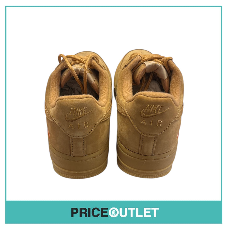 Nike Air Force 1 Low SP - Supreme - Flax-Gum Light Brown - Size UK 6 - BRAND NEW WITH BOX (Damaged)