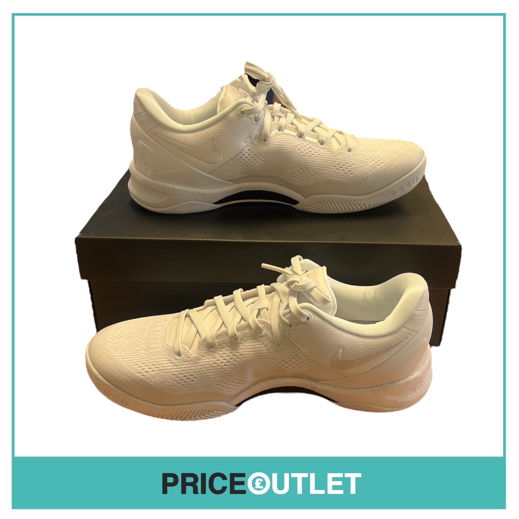 Nike - Kobe VIII Protro - White - Size UK 7.5 - BRAND NEW