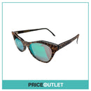 Leopard Print Sunglasses With Green Lens RRP £325