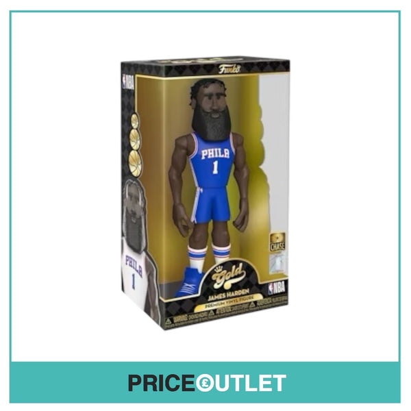 Funko Gold - James Harden CHASE (Blue Jersey) - 12" Premium Vinyl Figure - Brand New Sealed (Slight Damage)