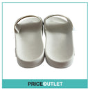 Hugo Boss - Boss White Logo Sliders - Size UK 8 - BRAND NEW WITH TAGS (Slight Damage)