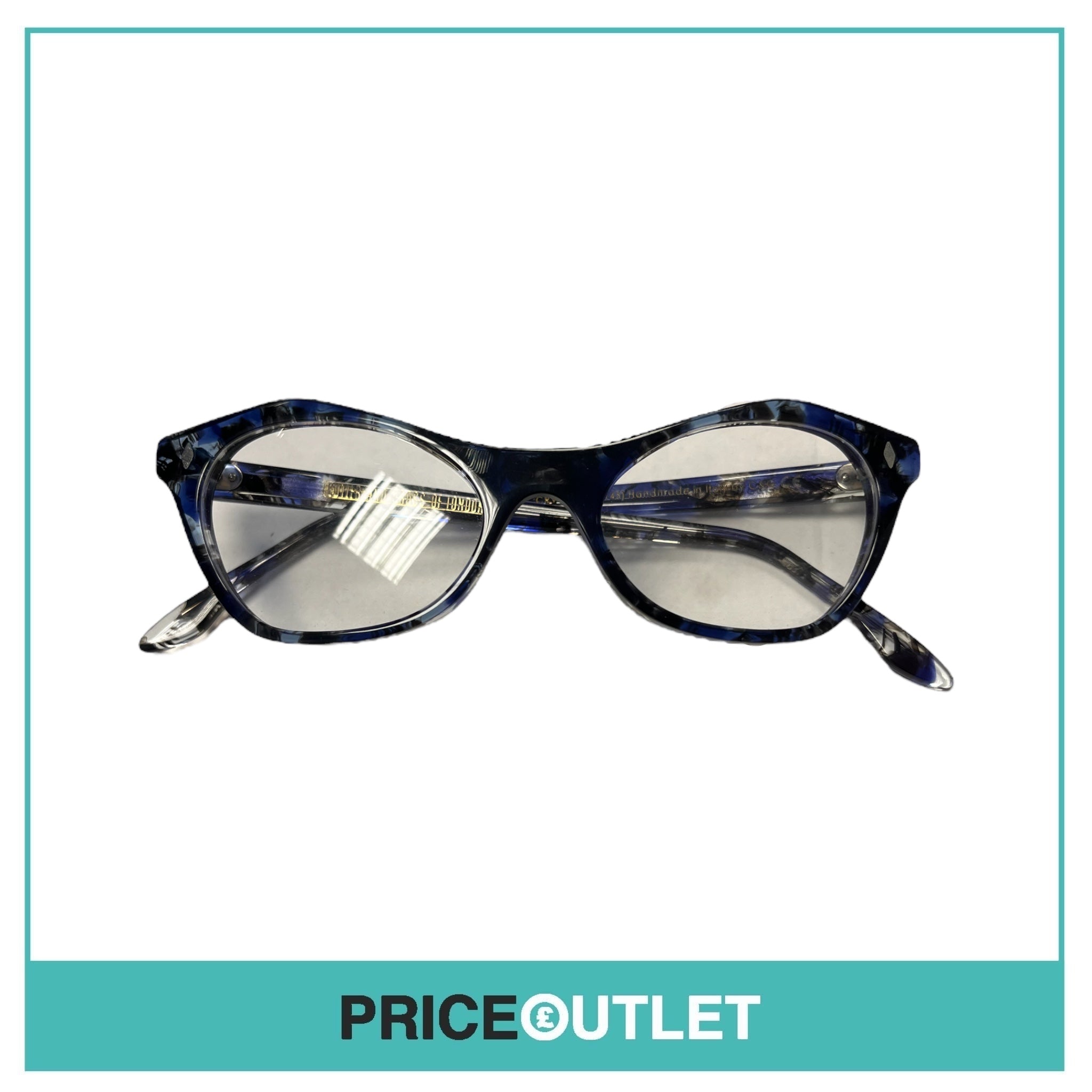 Clear Lens Black & Purple Patterned Glasses RRP £325
