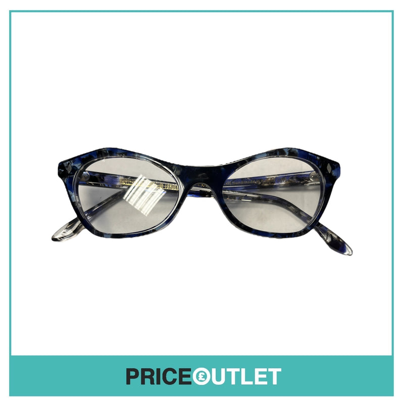 Cutler & Gross - Clear Lens Black & Purple Patterned Glasses RRP £325