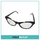 Clear Lens Black & Purple Patterned Glasses RRP £325
