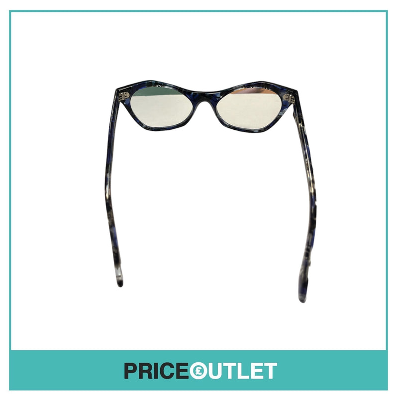 Cutler & Gross - Clear Lens Black & Purple Patterned Glasses RRP £325
