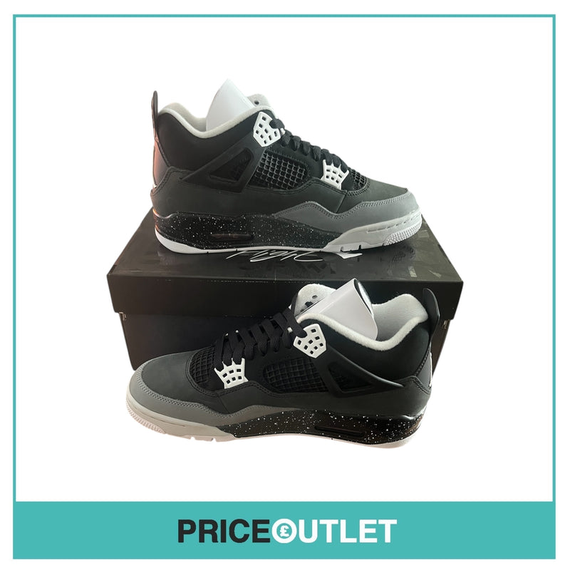 Nike - Air Jordan 4 Retro - Size UK 9 - Black & White - BRAND NEW WITH BOX (Slight Damage)