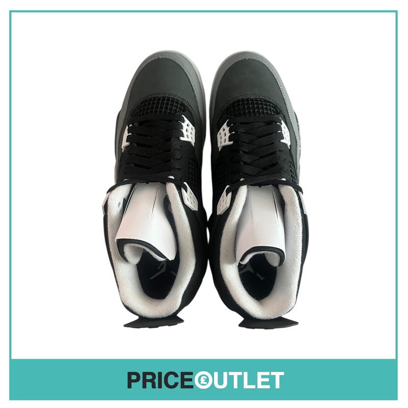 Nike - Air Jordan 4 Retro - Size UK 9 - Black & White - BRAND NEW WITH BOX (Slight Damage)