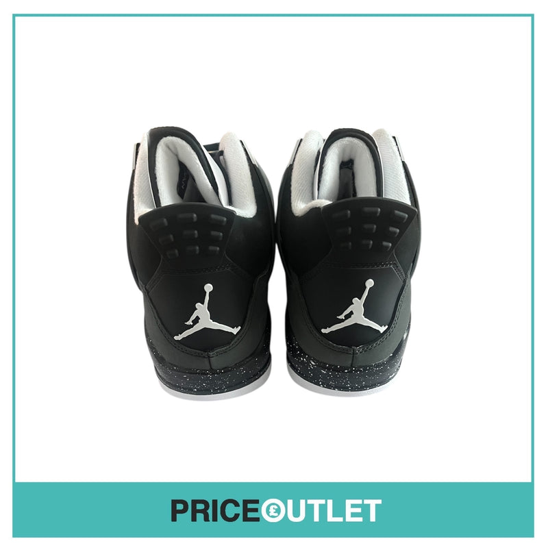 Nike - Air Jordan 4 Retro - Size UK 9 - Black & White - BRAND NEW WITH BOX (Slight Damage)