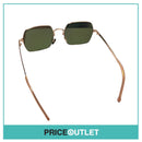 Blue Lens Rose Gold Frame Sunglasses