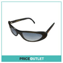 Black Patterned Curved Sunglasses RRP £325
