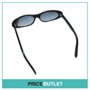 Black Patterned Curved Sunglasses RRP £325