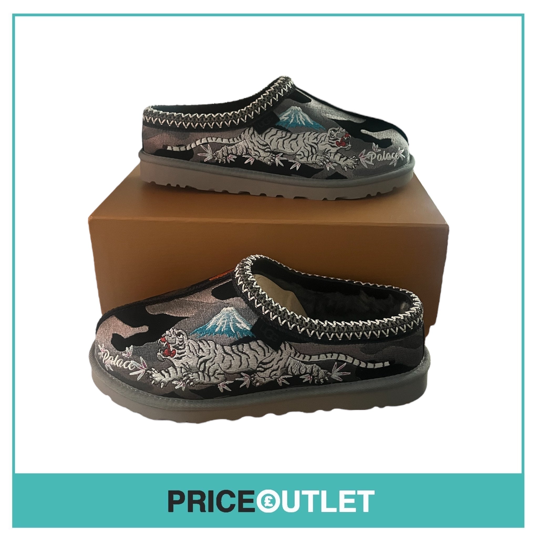 UGG X Palace - All Gender Tasman In Black Camo - Size UK 8 - BRAND NEW WITH BOX