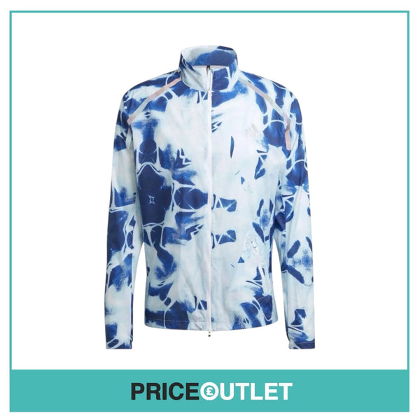 Adidas X Palace - Marathon Jacket HF8770 - White & Royal Blue - Size L - BRAND NEW WITH TAGS