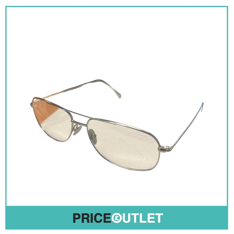 Cutler & Gross - Clear Lens Silver Pilot's Glasses RRP £325
