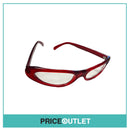 Clear Lens Red Curved Glasses RRP £325