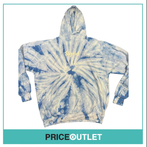 Sigrid - Blue Tie Dye Hoodie - Large - Brand New