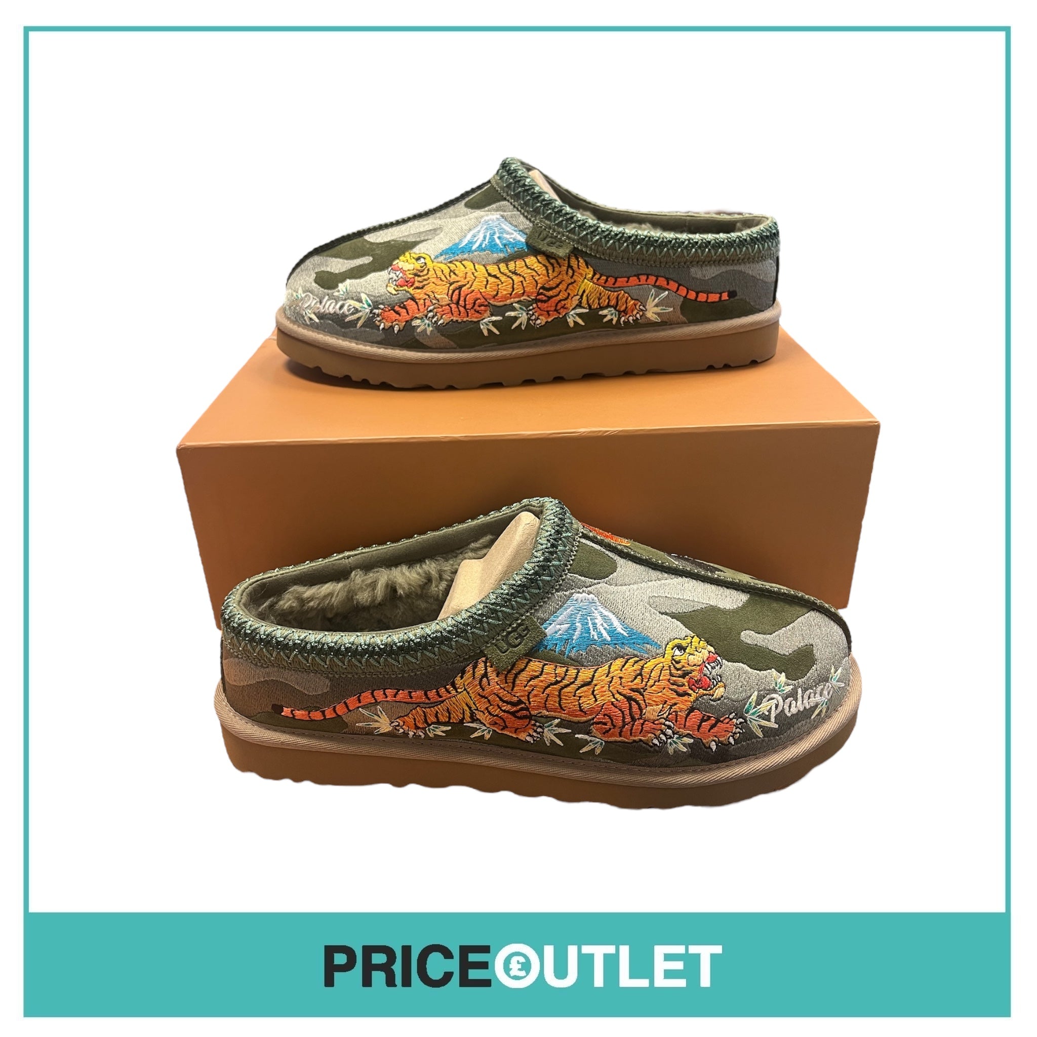 UGG X Palace - All Gender Tasman In Olive - Size UK 8 - BRAND NEW WITH BOX